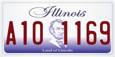 IL license plate A101169