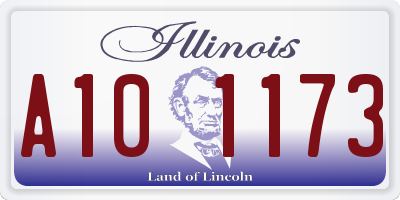 IL license plate A101173