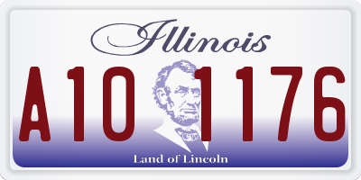 IL license plate A101176