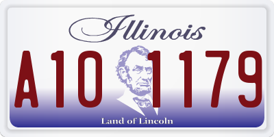 IL license plate A101179