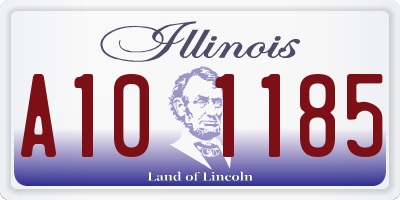 IL license plate A101185
