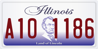 IL license plate A101186