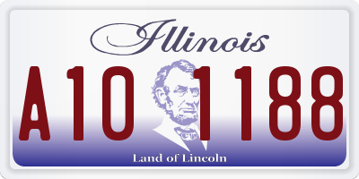 IL license plate A101188