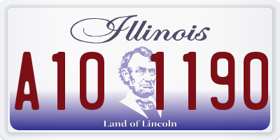 IL license plate A101190