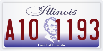 IL license plate A101193
