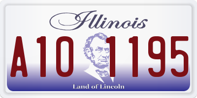 IL license plate A101195