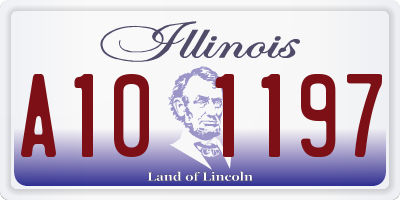 IL license plate A101197