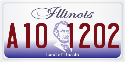 IL license plate A101202