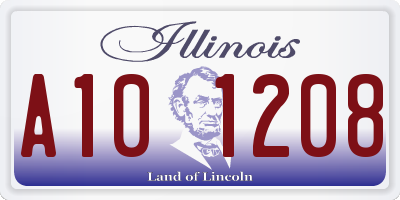 IL license plate A101208