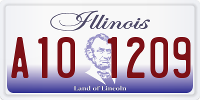 IL license plate A101209