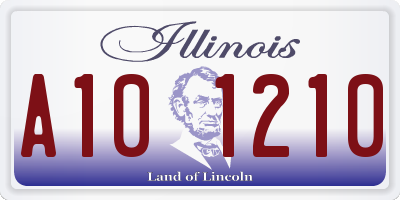 IL license plate A101210