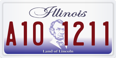 IL license plate A101211
