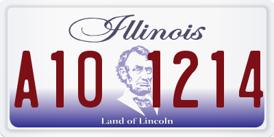 IL license plate A101214