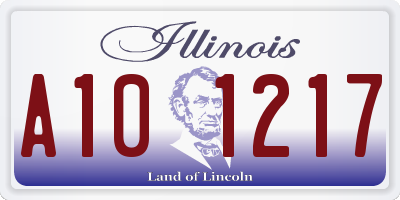 IL license plate A101217