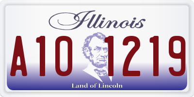 IL license plate A101219
