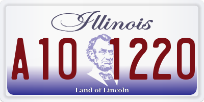 IL license plate A101220