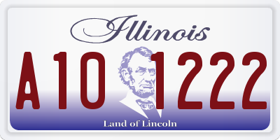 IL license plate A101222