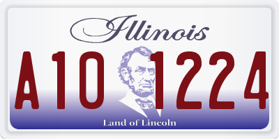 IL license plate A101224