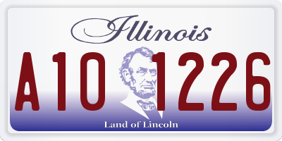 IL license plate A101226