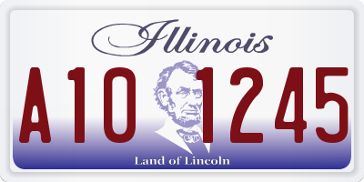 IL license plate A101245