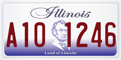 IL license plate A101246