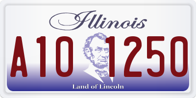 IL license plate A101250