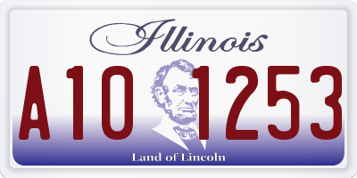 IL license plate A101253