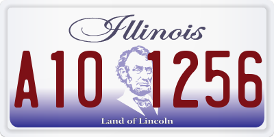 IL license plate A101256