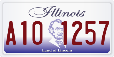 IL license plate A101257