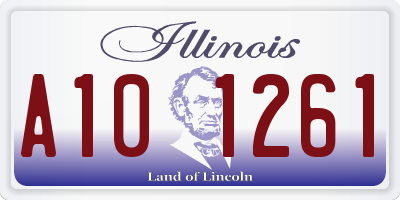IL license plate A101261
