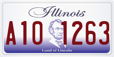 IL license plate A101263