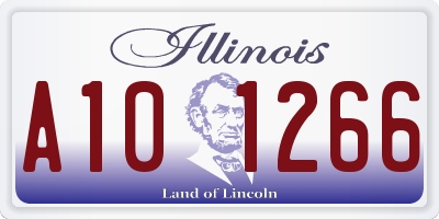 IL license plate A101266