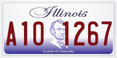 IL license plate A101267
