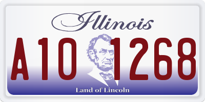 IL license plate A101268