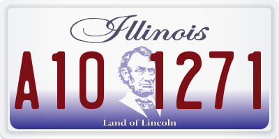 IL license plate A101271