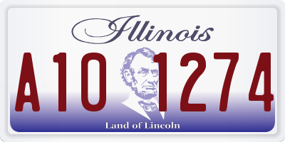 IL license plate A101274