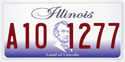 IL license plate A101277