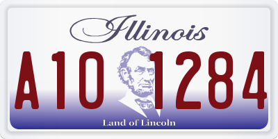 IL license plate A101284