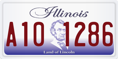 IL license plate A101286