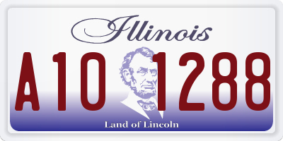 IL license plate A101288