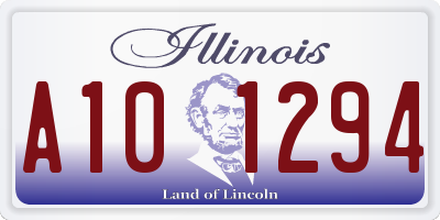 IL license plate A101294