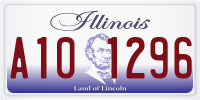 IL license plate A101296