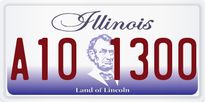 IL license plate A101300