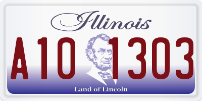 IL license plate A101303