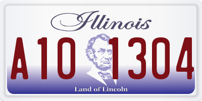IL license plate A101304