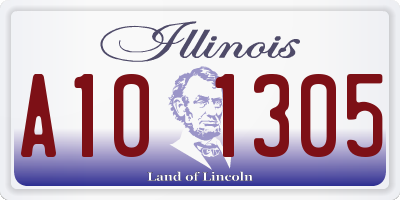 IL license plate A101305