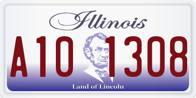 IL license plate A101308