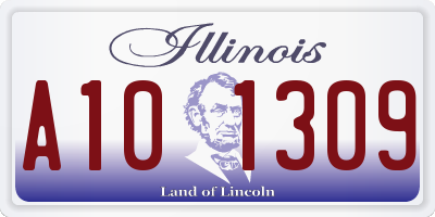 IL license plate A101309