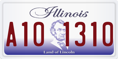 IL license plate A101310
