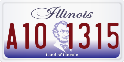 IL license plate A101315